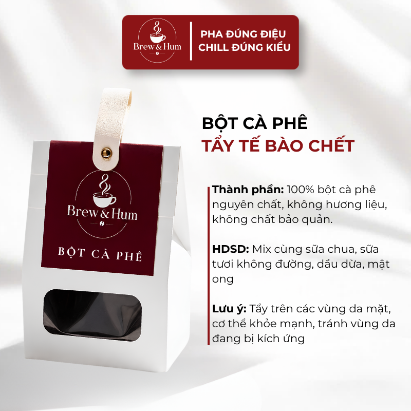 Bột cà phê tẩy tế bào chết