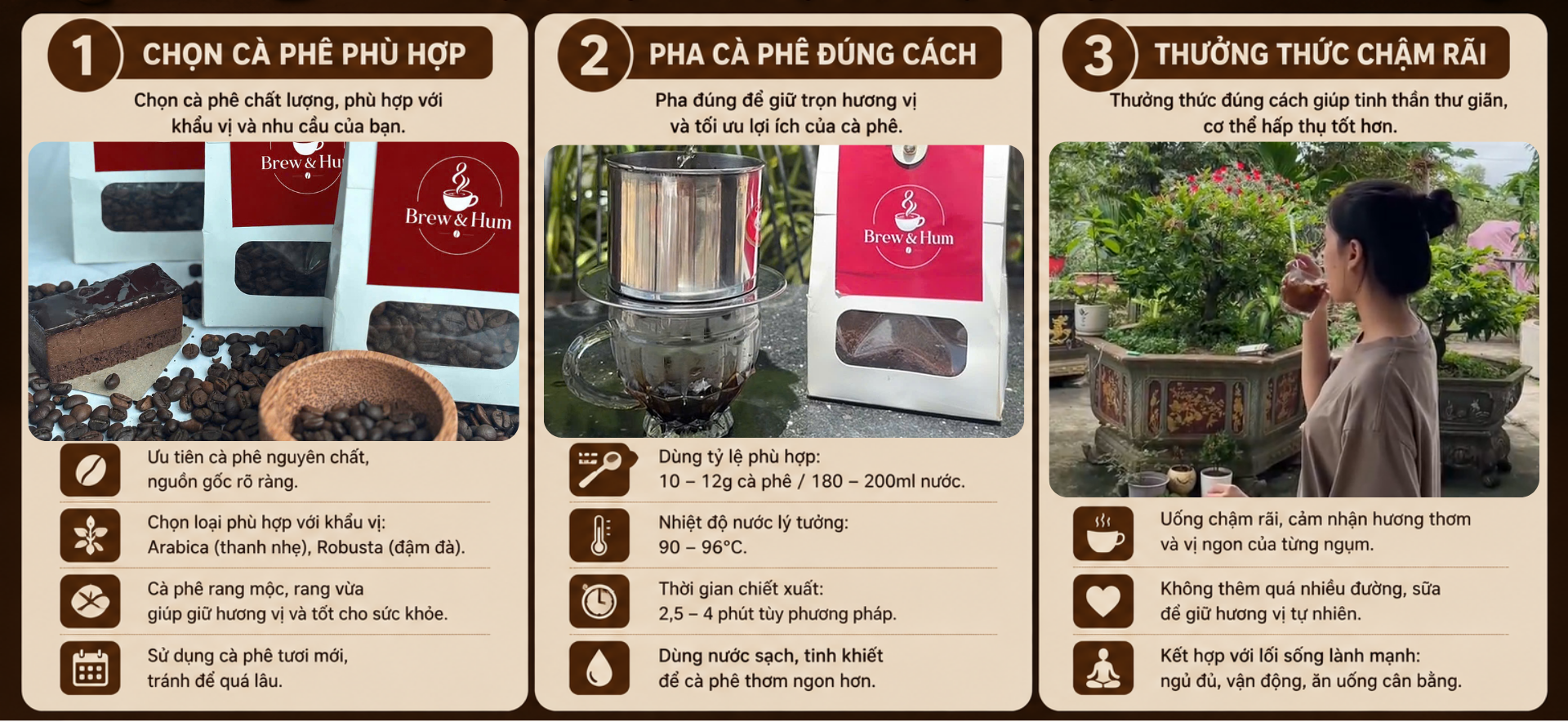 3 bí quyết thưởng thức cà phê hiệu quả